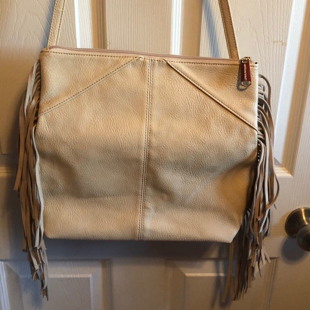Steve Madden off white crossbody leather purse